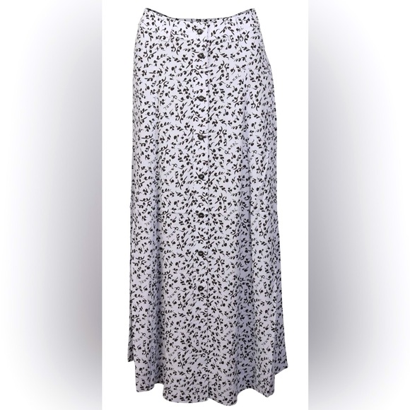 NWOT Ganni Floral Printed Georgette Maxi Skirt - Picture 3 of 9